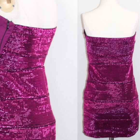 WOW Couture Pink Sequin Gown - Picture 9 of 10